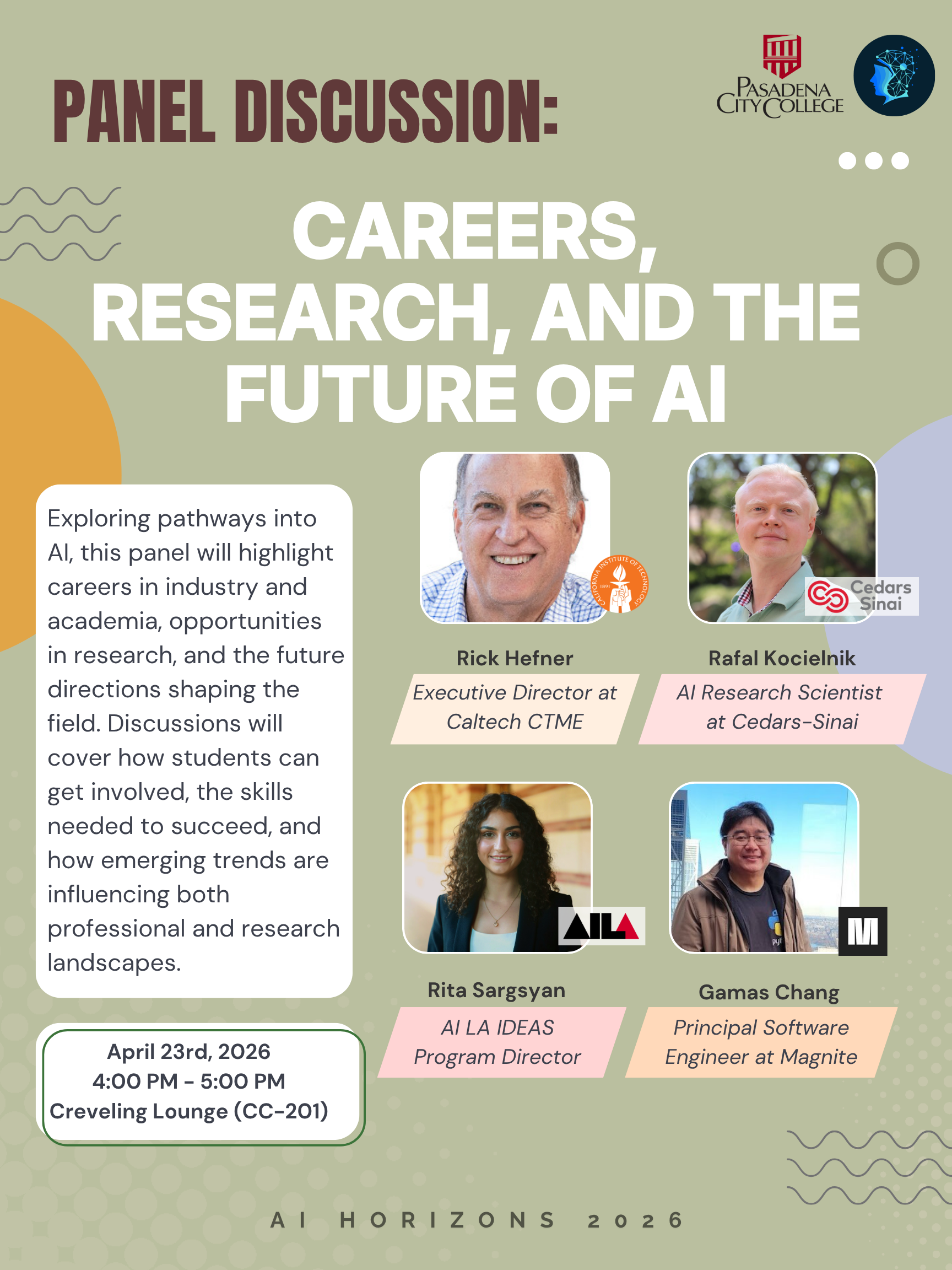 Careers, Research and the Future of AI flyer